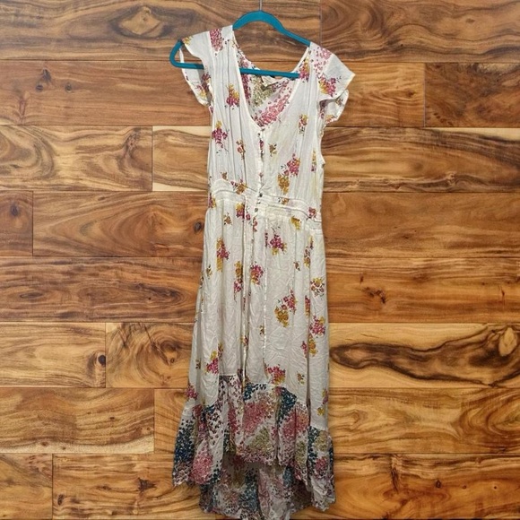 Lucky Brand Dresses & Skirts - Lucky Brand Floral High Low Dress - Cream and Pink